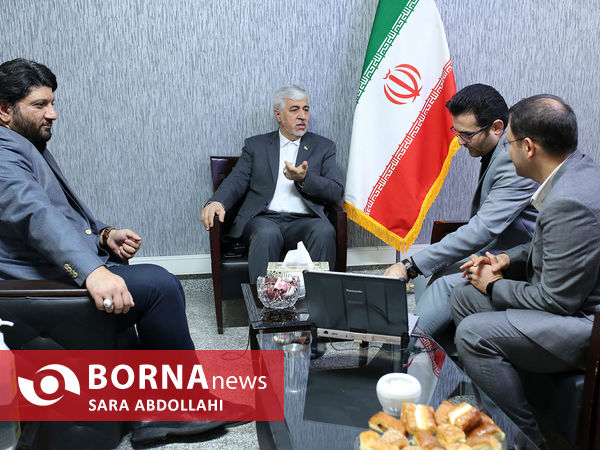 حضور حمید سجادی وزیر ورزش در خبرگزاری برنا