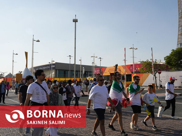 ورزشگاه خلیفه قطر در آستانه دیدار ایران - انگلیس