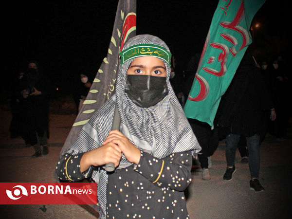 همگامی جاماندگان لامرد فارس با پیاده روی اربعین