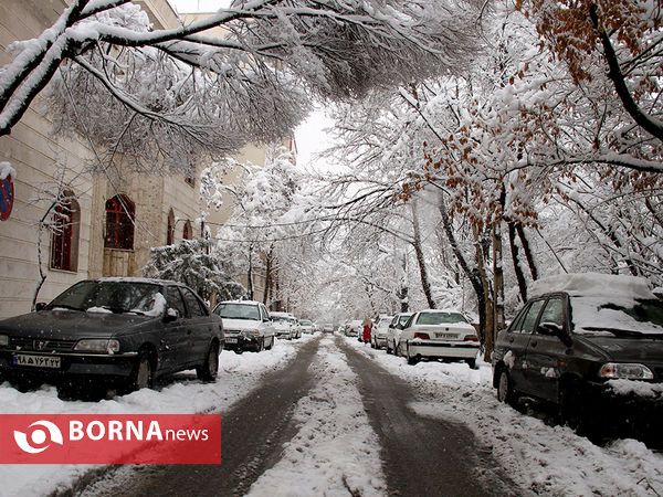 بارش برف در تهران