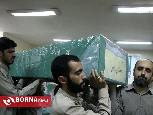 ورود پیکر مطهر 23 شهید دوران دفاع مقدس و یک شهید مدافع حرم به شیراز