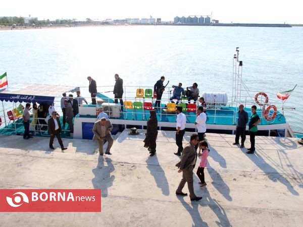 افتتاح و بازدید شرکت هزار دستان ، مدرسه تخصصی بادبانی، منظرگاه منطقه  آزاد انزلی