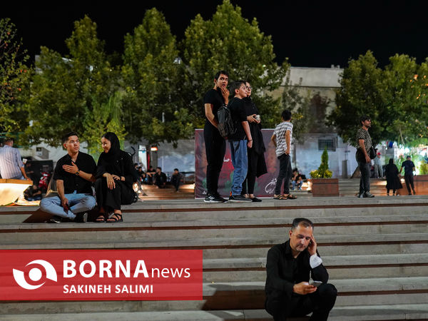 حال و هوای شب چهارم محرم در میدان تجریش