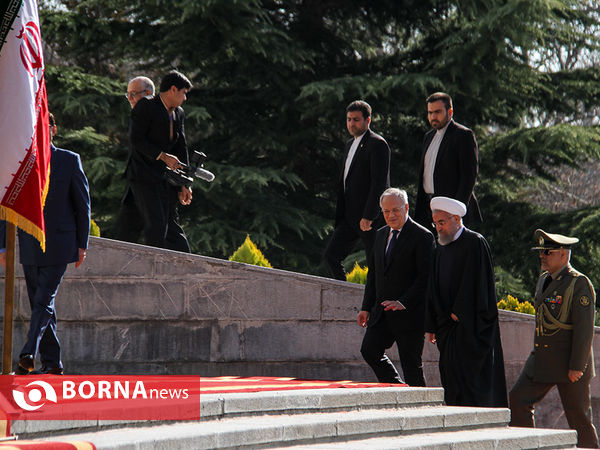 مراسم استقبال رسمی از رئیس جمهوری سوئیس