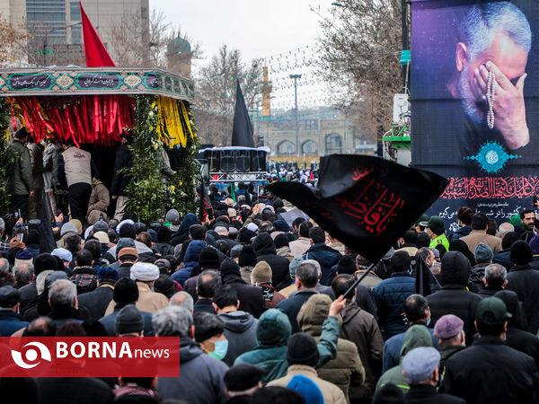 اجتماع عزاداران فاطمی و تشییع پیکر 9 شهید دفاع مقدس و مدافع حرم