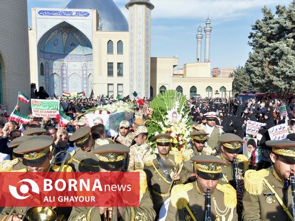 تشییع پیکر «مهدی اثنی عشری» شهید مدافع امنیت در ارومیه