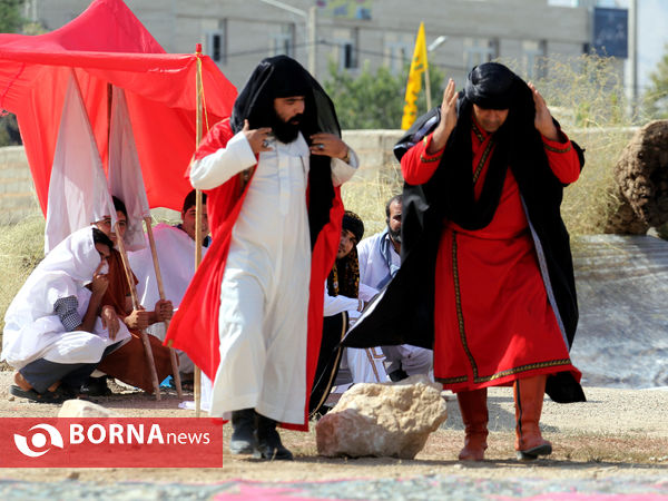 بازسازی واقعه غدیر در شهر زرقان فارس