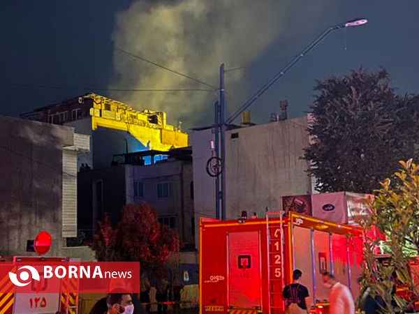 آتش‌سوزی در کلینیک درمانی در میدان قدس