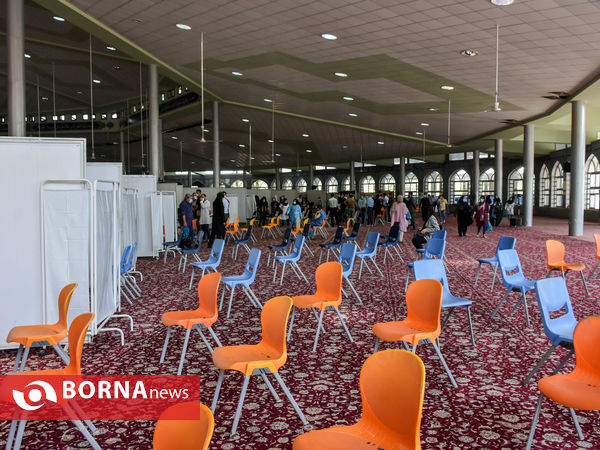 بزرگترین مرکز واکسیناسیون در مصلی بیت المقدس اراک