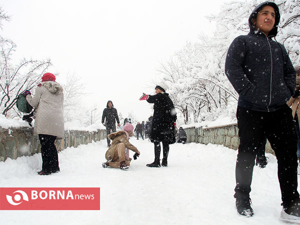 بارش برف در تهران