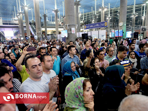 در حاشیه مراسم استقبال از وزنه‌برداران المپیکی ایران