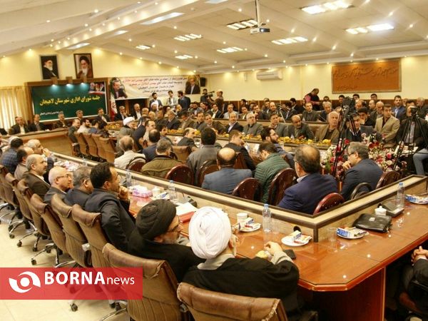 آیین تودیع و معارفه فرماندار شهرستان لاهیجان با حضور استاندار گیلان