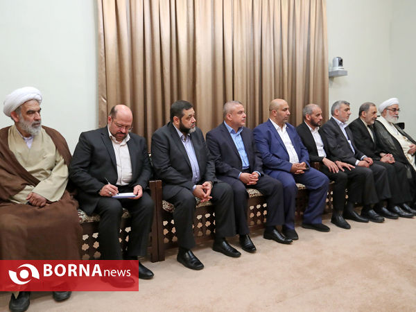 دیدار نایب رئیس دفتر سیاسی حماس با رهبر انقلاب اسلامی