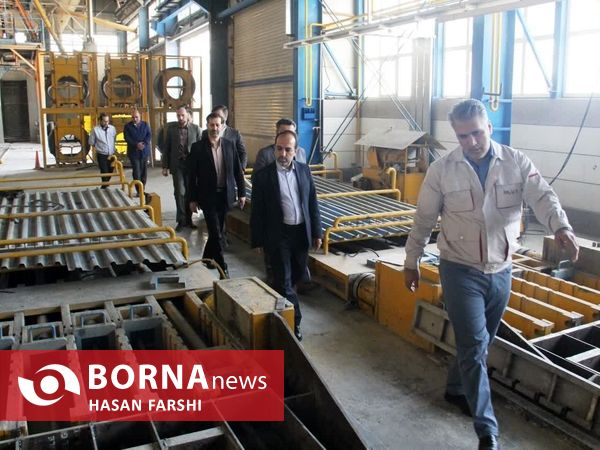 بازدید فرماندار همدان از شرکت بریس بتن