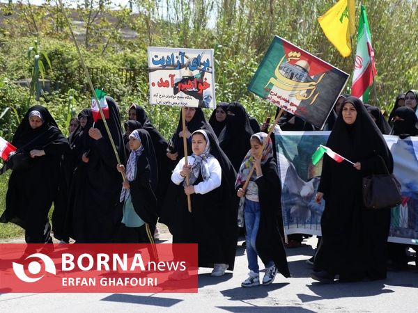 راهپیمایی با شکوه روز قدس در فرح آباد