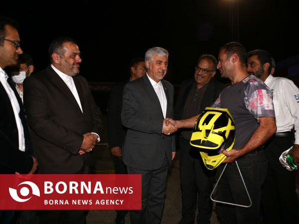 افتتاح روشنایی پیست اتومبیلرانی مجموعه آزادی