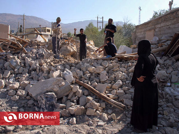 روستای بزميران در پنجمین روز بعد از زلزله