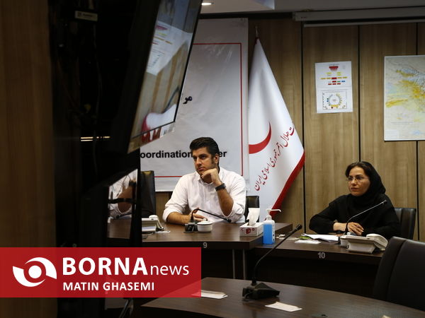 نشست خبری ویدئو کنفرانس رییس جمعیت هلال احمر در مکه مکرمه 