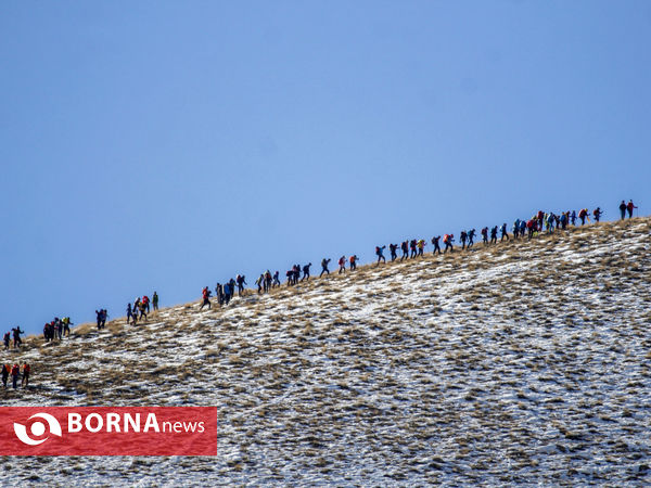 صعود زمستانی کوهنوردان استان مرکزی