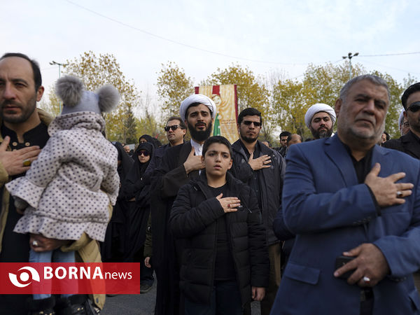 راهپیمایی مردم تهران در محکومیت شهادت سردار قاسم سلیمانی -1