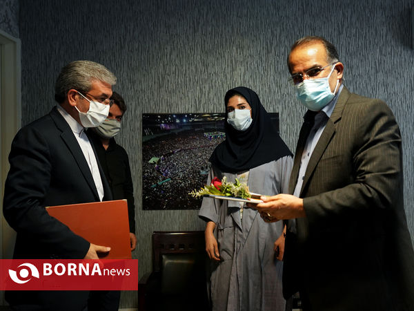 حضور خسرو ساکی و حسین صادقی در خبرگزاری برنا