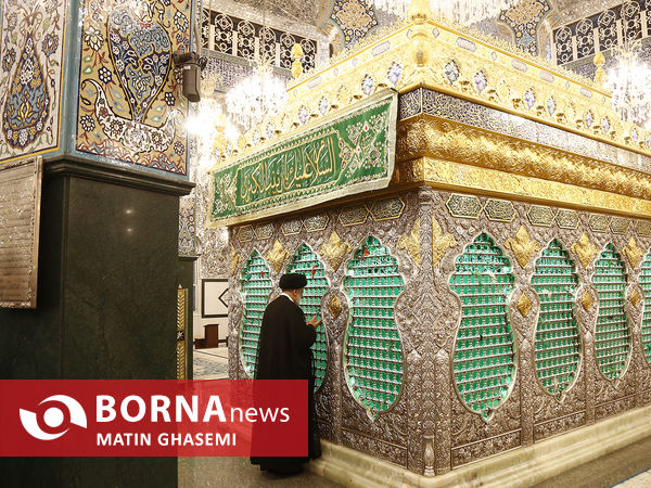 حضور رییس جمهور در حرم مطهر حضرت زینب(س)