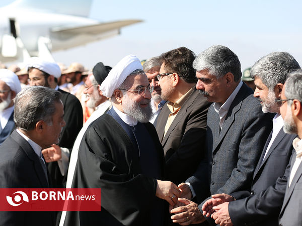 ورود رئیس جمهوری به یزد