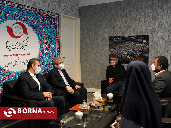 حضور خسرو ساکی و حسین صادقی در خبرگزاری برنا