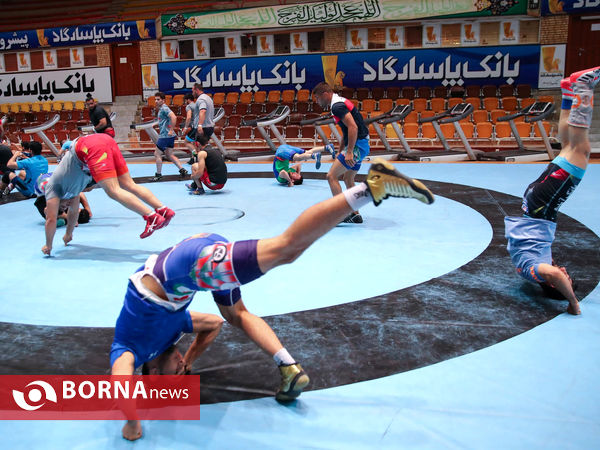 تمرین تیم ملی کشتی فرنگی