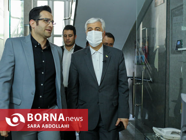 حضور حمید سجادی وزیر ورزش در خبرگزاری برنا