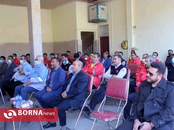 تجلیل از برندگان  جشنواره آتش‌نشانی خرم آباد