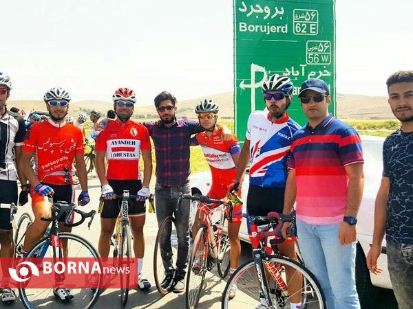 مسابقه دوچرخه سواری پیشکسوتان لرستان دربروجرد