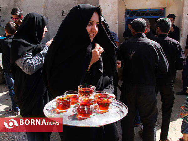 مراسم روز تاسوعای حسینی در روستای هفتهر - یزد