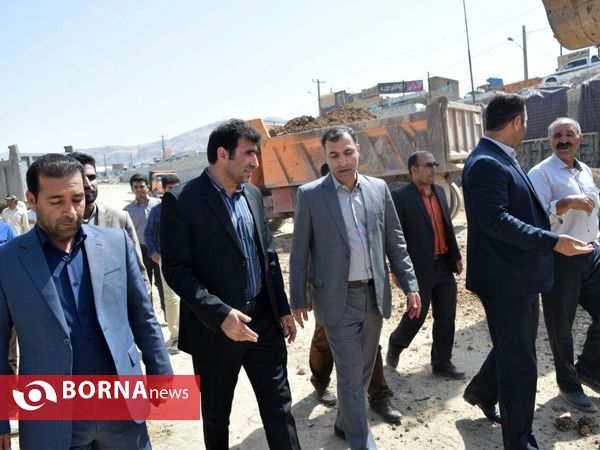 بازدیدشهردار ورئیس شورای شهر خرم آباد از پروژه زیر گذر بهارستان