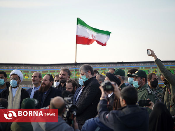 آیین رونمایی از المان شهید محسن فخری زاده