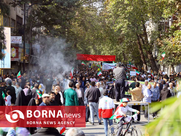 راهپیمایی 13 آبان در ساری