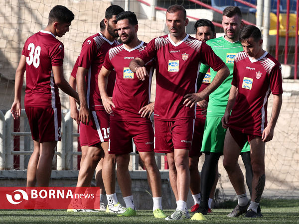 تمرین تیم فوتبال پرسپولیس تهران