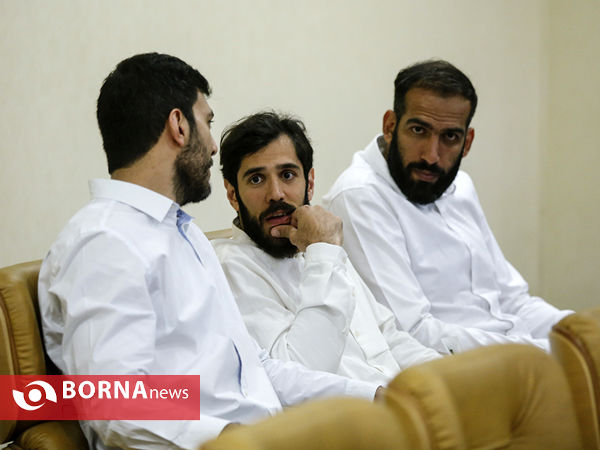 در حاشیه دیدار صمیمی ریاست جمهور با ورزشکاران