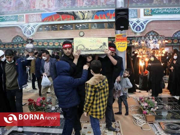 مراسم وداع با شش شهید گمنام در رشت