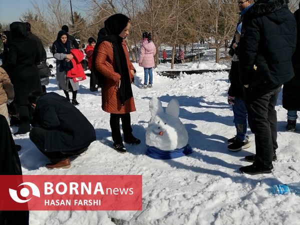 جشنواره آدم برفی در همدان