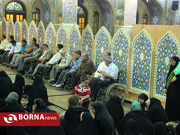 مراسم تجلیل از جانبازان در حرم سیدعلاالدین حسین (ع)