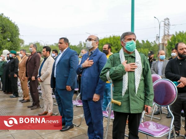 رونمایی از سردیس سردار سلیمانی در آبادان