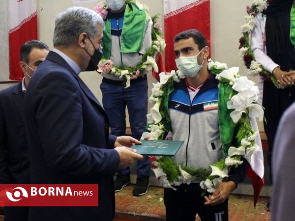 مراسم استقبال از مقام آوران مسابقات انتخابی المپیک _ بندرانزلی