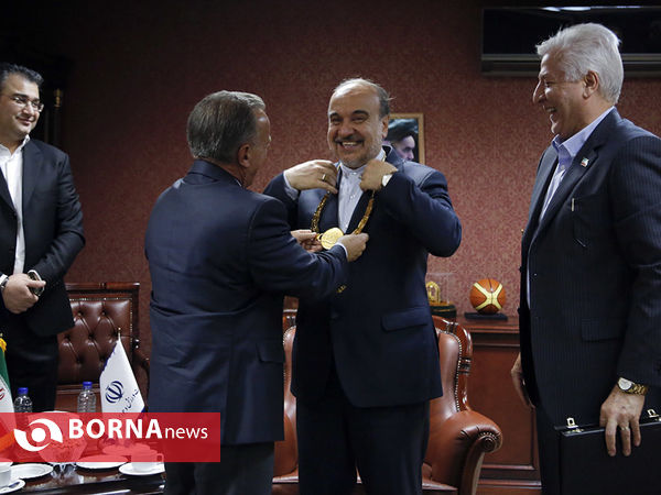 دیدار وزیر ورزش و جوانان با رییس فدراسیون بین المللی بدن سازی و پرورش اندام