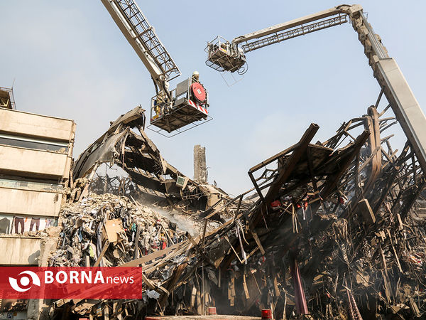 آتش سوزی و فروریختن ساختمان پلاسکو-4