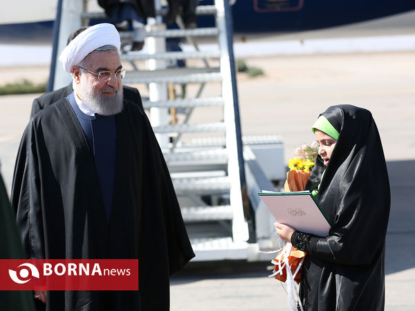 ورود رئیس جمهوری به یزد