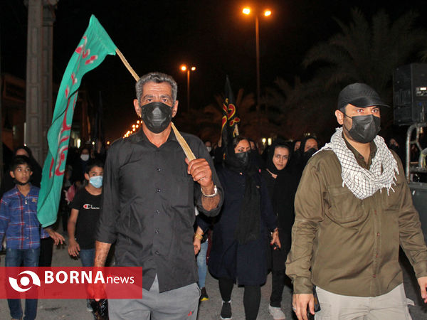 همگامی جاماندگان لامرد فارس با پیاده روی اربعین