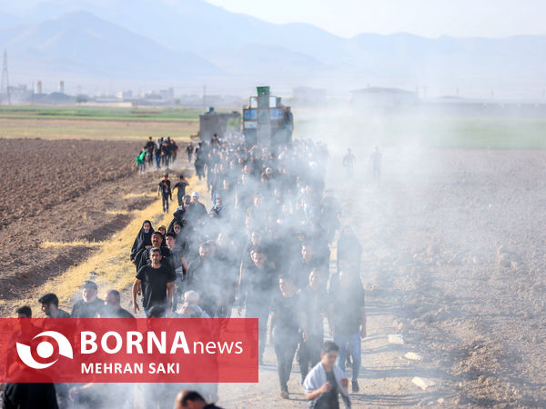 عزاداری مردم روستای کارچان در روز تاسوعا