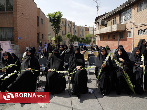 مراسم گلباران محل شهادت استاد مطهری