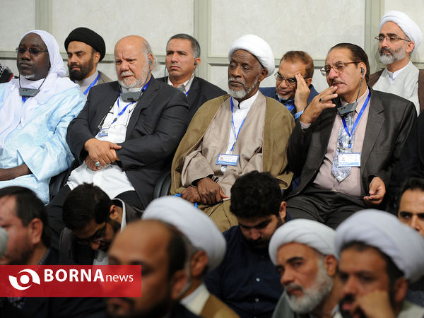 دیدار اعضای کنگره نقش شیعه درگسترش‌علوم‌اسلامی با رهبرانقلاب